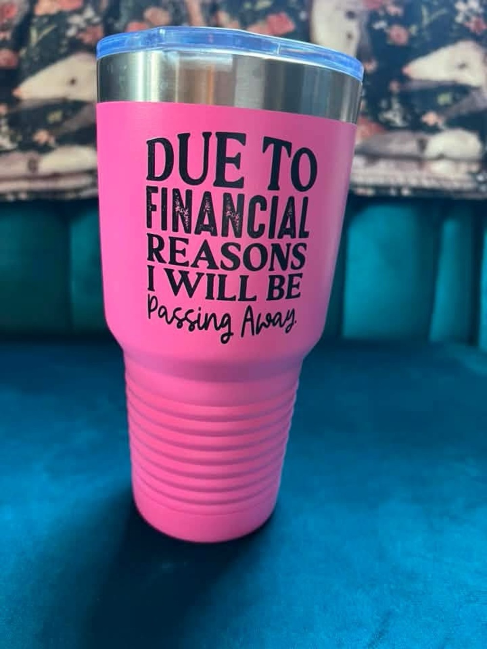 Hippie Runner/Polar Camel Pink Insulated Drink Tumbler with Humorous Quote